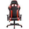 Newskill Kitsune Sedia gioco professionale, regolabile inclinazione e altezza, braccioli regolabili in 2D, base in nylon, reclinabile a 180°, ergonomica, gas a pistoni di classe 4, similpelle, rosso