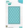 Nellie's Choice Fustella con Embossing, Griglia Stamping Die, 9.5 x 14 cm Rechthoek, per Biglietti, Natale, Scrapbooking, Fai da Te, DIY, Blu, 95x140mm