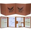 Luazuri DND DM Screen 5e Dungeon Master Screen, Deluxe Leather 4-Panel Customizable Magnetic Panel Game Master Screen,accessori da tavolo per giochi di ruolo