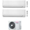 Toshiba CONDIZIONATORE TOSHIBA DUAL SPLIT SEIYA SMART 5000+5000 BTU WIFI INVERTER RAS-2M18G3AVG-E A++