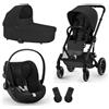 Cybex - Trio Balios S Lux Moon Black + Seggiolino Auto Cloud G I-Size Plus Moon Black