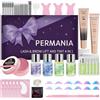 PERMANIA Kit Laminazione Ciglia con Tinta, 2025 Nuovo 4 In 1 Kit Colorazione Nero e Sollevamento di Ciglia e Sopracciglia, per Uso Domestico e Salone, Durata Fino a 4-6 Settimane