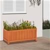 BAKAJI Fioriera in Legno Pieghevole Vaso per Fiori e Piante Esterno Giardino 70x30x25cm