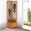 BAKAJI Fioriera Angolare Traliccio Esterno Porta Fiori e Rampicanti Angolo 40x40x145cm