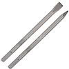 LED LEDS COPPIA DI 2 SCALPELLI 1 A PUNTA E 1 PIATTO SDS MAX LUNGHEZZA 35CM 2 PEZZI PUNTE