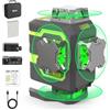 LASGOO Livella laser LasGoo LG-4D 16, raggio verde 4x360°, autolivellante con doppia linea orizzontale e verticale. Ideale per edilizia e montaggio. Include staffa magnetica a perno
