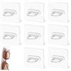 Tyqour 8 pezzi portaocchiali multipli occhiali da parete, supporto per occhiali da sole in acrilico da appendere, porta occhiali da sole, organizer per occhiali da sole