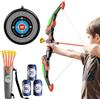 Wydexint Bow And Arrow Archery Toy Set for Kids，Bow And Arrow Toys Set, Arco e Frecce per Bambini, Giochi Tiro per Bambini, Gioco di Tiro Interno Esterno Giardino Sport (Verde, M)