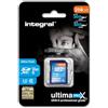 Integral Scheda di memoria SDXC professionale ad alta velocità da 256 GB UHS-II SD V60 fino a 300 MB/s in lettura e 200 MB/s