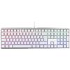 CHERRY MX BOARD 3.0 S, Tastiera Gaming Meccanica Con Filo, Layout per la Germania (QWERTZ), Corpo in Alluminio, Illuminazione RGB, Interruttori MX BLUE, Bianco