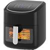 MELCHIONI Friggitrice ad Aria GAIA 8L-2,5kg 1800W con finestra trasparente 50-200.C timer 60 min