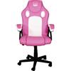 Xtreme MX12 Sedia da gaming per PC Seduta imbottita Rosa, Bianco