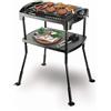 Telefunken Barbecue Elettrico Portatile da Esterno BBQ da Giardino in Acciaio 41x30 cm - 48h cm con Gambe Pieghevoli - M06474