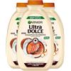 Garnier Ultra Dolce Shampoo Nutriente per Capelli da Disidratati a Secchi con Latte di Cocco e Macadamia Addolcente Ammorbidente Idratante con Estratti di Origine Naturale - 3 Flaconi da 400ml