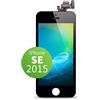 GIGA Fixxoo Schermo singolo di Ricambio per iPhone SE Apple, Display LCD Retina ad Alta Risoluzione, Touch Screen in Vetro con Fotocamera, Altoparlante & Sensore Prossimità; Guida Video Online - Nero