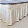 YNZUNMY Vestiletto,Mantovana Giroletto Matrimoniale Gonna da letto Camicie da letto elastiche avvolgenti bianche senza superficie del letto Gonne da letto Twin/Full/Queen/King 40 cm Altezza Uso domestico in h