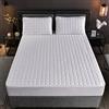 YUDEYU Lenzuolo con Angoli Protezioni Materasso Strato Trapuntato copriletto coprimaterasso Antiscivolo Lavabile e Resistente Toppers (Colore : White, Taglia : 80x200 cm/High 10-25cm)