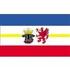 AZ FLAG BANDIERA MECLEMBURGO-POMERANIA ANTERIORE 90x60cm - BANDIERA LAND DI MECKLENBURG-VORPOMMERN - GERMANIA 60 x 90 cm - AZ FLAG