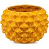PALAIS ROYAL Vaso Porta Piante Mezza Pigna 30x21cm Ambra Ceramica