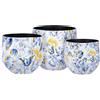 PALAIS ROYAL Vaso Iris Medio Foglia Oro 26x26cm Metallo