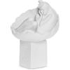 CHRISTEL by Sommer Figura Statuetta Zodiaco Cancro 20cm Bianco Poliresina