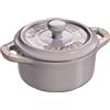 Staub Ceramique Mini cocotte rotonda - 10 cm, grigio antico