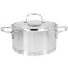 Demeyere Atlantis 7 Casseruola con coperchio - 22 cm, 18/10 acciaio inossidabile
