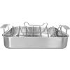 Demeyere Industry 5 Cuocipollo con griglia - 39 x 33 cm, argento