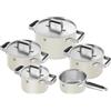 ZWILLING Pure Set di pentole e padelle, 5-pz., 18/10 acciaio inossidabile