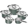 ZWILLING Pure Set di pentole e padelle, 5-pz., 18/10 acciaio inossidabile