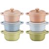 Staub Ceramique Set mini cocotte rotonda - 6-pz., colori misti