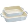 Staub Ceramique Set di pirofile rettangolare - 2-pz., Azzurro