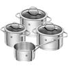ZWILLING Essence 4-pz., Set di pentole, argento
