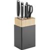ZWILLING All * Star 7-pz., Set di coltelli con ceppo, argento, nero