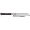 MIYABI 5000 MCD 67 Coltello Santoku liscio - 18 cm, marrone-nero