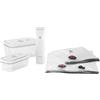 ZWILLING Fresh & Save Starterset sottovuoto, vetro / S/M, 7-pz., bianco