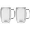 ZWILLING Sorrento Plus 450 ml / 2-pz., Set di bicchieri da latte, trasparente
