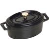 Staub La Cocotte Mini cocotte ovale - 11 cm, nero