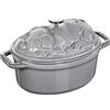 Staub La Cocotte Cocotte maiale ovale - 17 cm, Colore grigio grafite