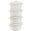 Staub Ceramique Set mini cocotte rotonda - 4-pz., avorio
