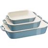 Staub Ceramique Set di pirofile rettangolare - 3-pz., turchese antico
