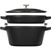 Staub Stackable Set 2-pz., di pentole, nero