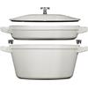 Staub Stackable Set 2-pz., di pentole Stackable, tartufo bianco