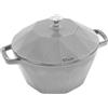 Staub La Cocotte Cocotte Diamante rotonda - 22 cm, Colore grigio grafite