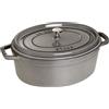 Staub La Cocotte Cocotte ovale - 33 cm, Colore grigio grafite