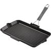 Staub Grill Pans Bistecchiera con becchi rettangolare - 34 x 21 cm, nero