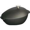 Staub Specialities Cozziera ovale - 25 cm, nero