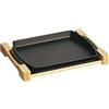 Staub Serving Piatto da servizio rettangolare - 33 cm x 22 cm, nero