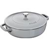 Staub Braisers Tegame Chistera rotondo - 28 cm, grigio grafite