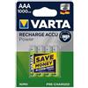 Varta 1X4 Professional Nimh 1000 Mah Aaa Nichel-Metallo Idruro (Nimh) 1000 mAh 1,2 V Batteria ricaricabile - Batteria ricaricabile Ila (1000 mAh, Nichel-Metallo Idruro (Nimh), Aaa, 1,2 V, Argento)